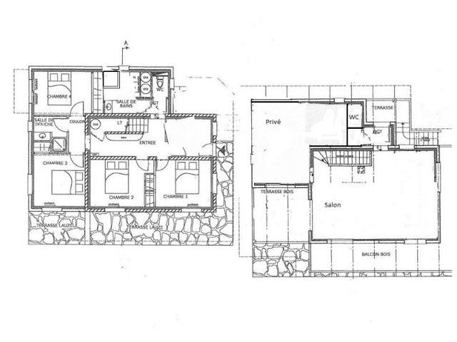 CHALET DE PRAZ MARVEL - Plan Peisey