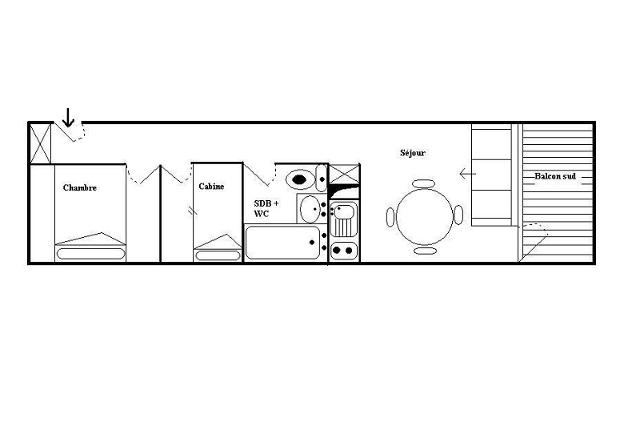 Appartements Asters A1 - Les Menuires Fontanettes