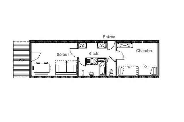 travelski home choice - Apartements BURONS - Les Menuires Croisette