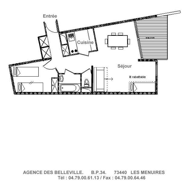 Apartements CORYLES A - Les Menuires Reberty 1850