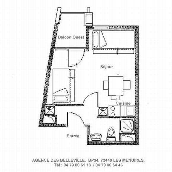 Apartements GENEPI - Les Menuires Reberty 1850