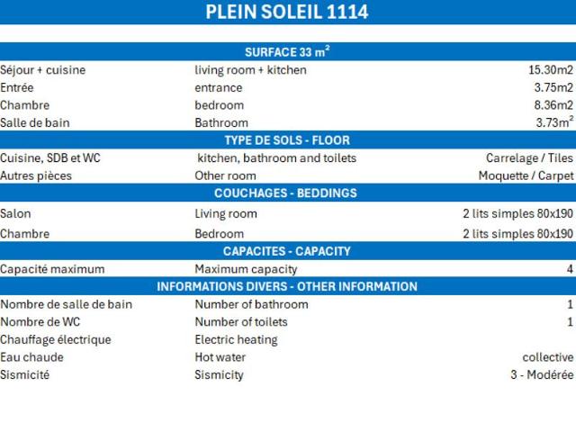 Apartements PLEIN SOLEIL - Méribel Mottaret 1850