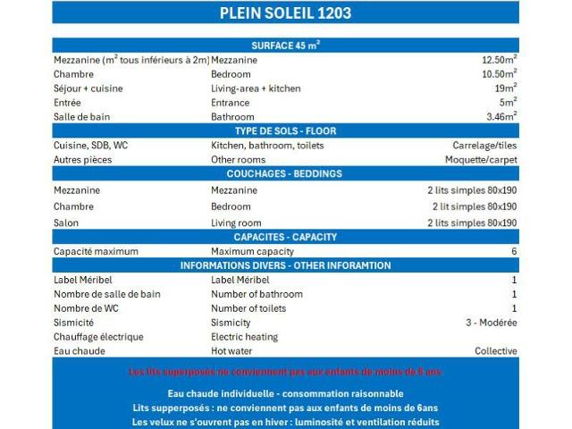 Apartements PLEIN SOLEIL - Méribel Mottaret 1850