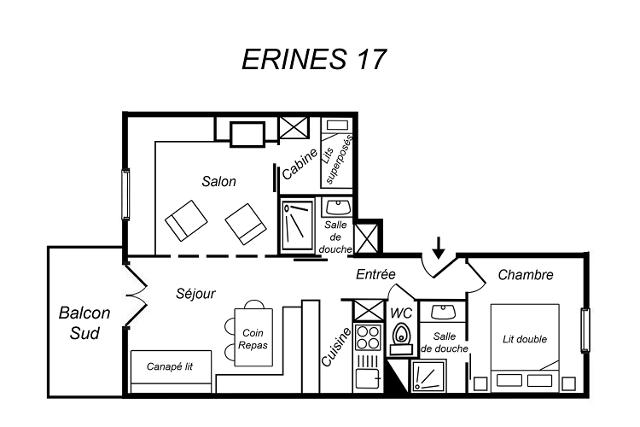 RESIDENCE ERINES - Méribel Mottaret 1850