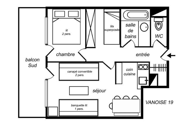 Apartements VANOISE - Méribel Mottaret 1850