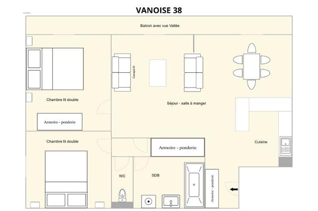 Apartements VANOISE - Méribel Mottaret 1850