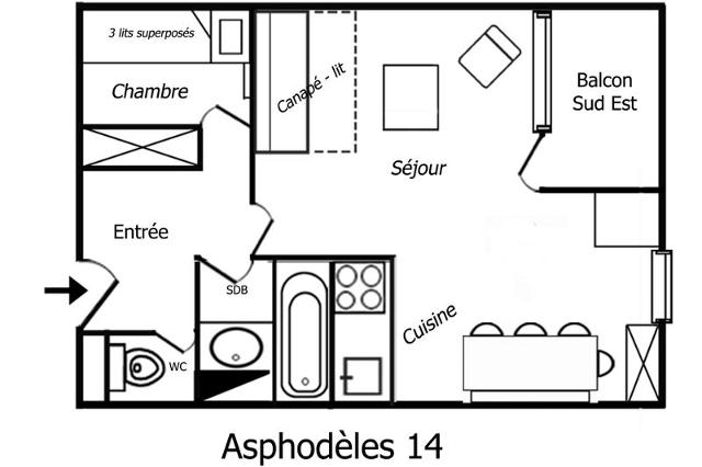Apartements ASPHODELES - Méribel Mottaret 1850