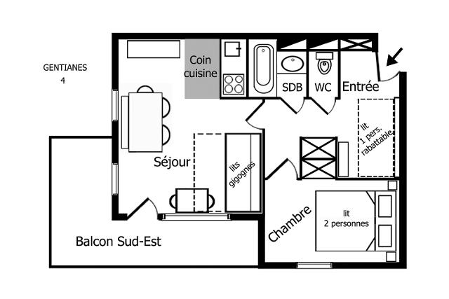 Apartements GENTIANES - Méribel Mottaret 1850
