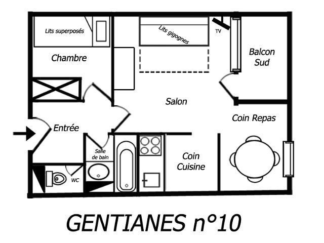 RESIDENCE GENTIANES - Méribel Mottaret 1850