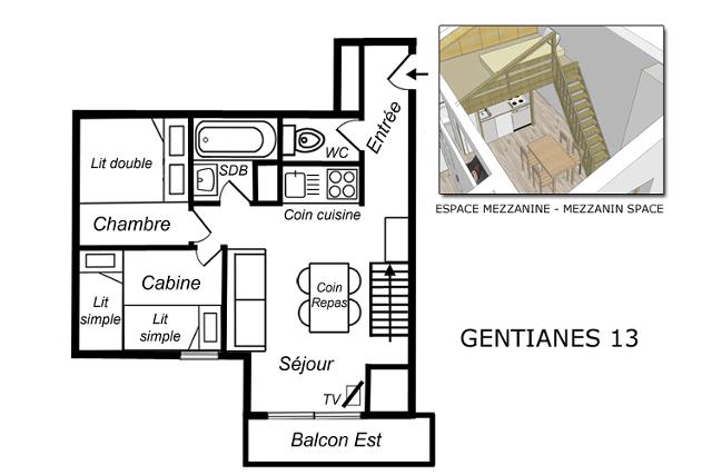 Apartements GENTIANES - Méribel Mottaret 1850
