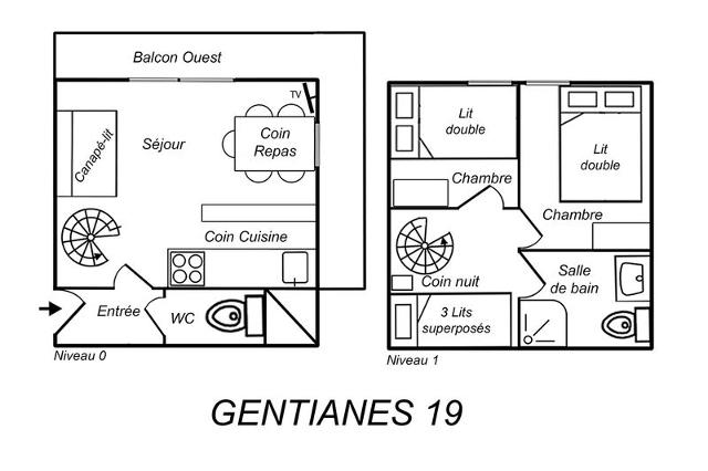 Apartements GENTIANES - Méribel Mottaret 1850