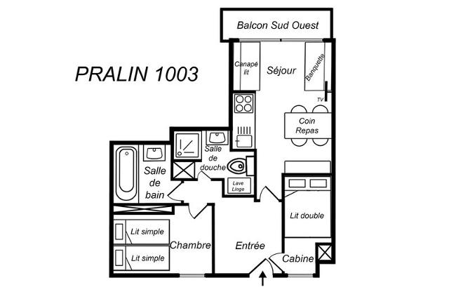 Apartements PRALIN - Méribel Mottaret 1850
