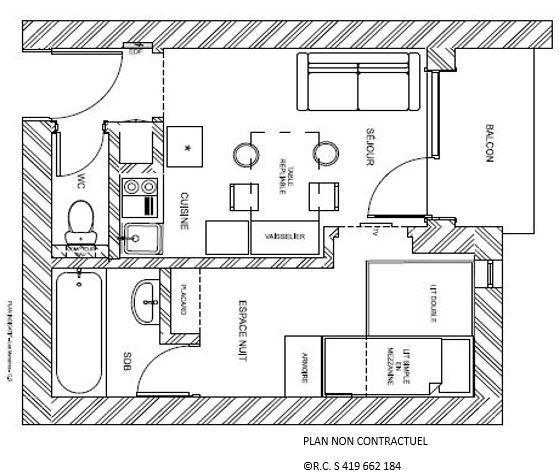 Apartements MELEZES - Les Menuires Reberty 1850