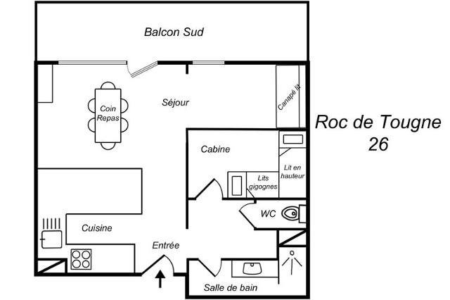 Apartements ROC DE TOUGNE - Méribel Mottaret 1850