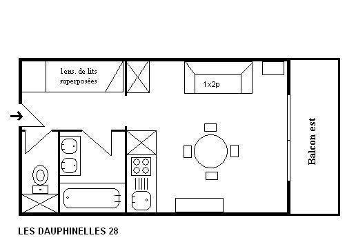 Appartment Dauphinelles MRB220-028 - Méribel Altiport 1700