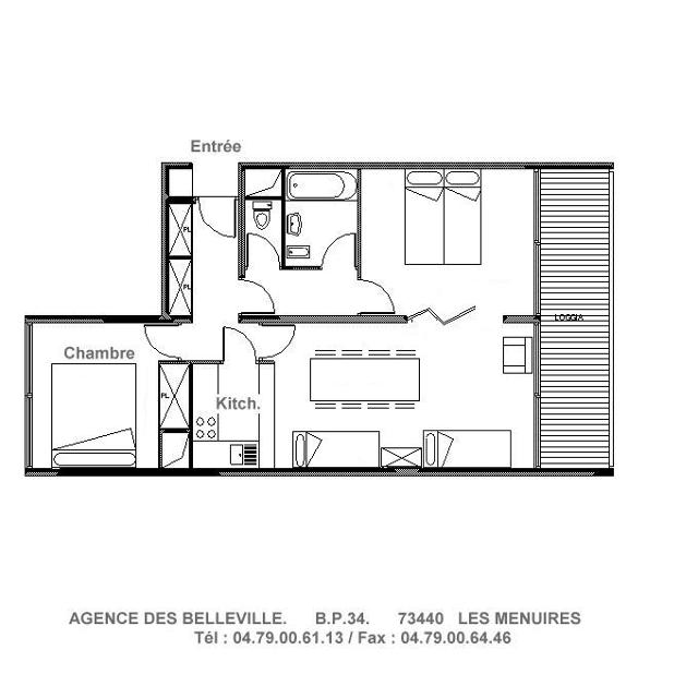 Apartements PRA COUTIN - Les Menuires Brelin