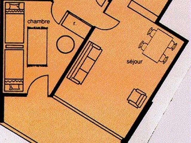Bright 2-room apartment, 6 pax, balcony, washer, parking FR-1-340-84 - Chamrousse