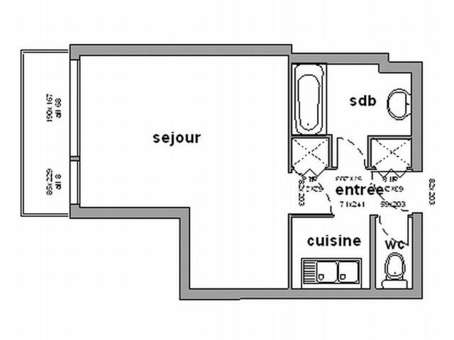 Spacious studio for 2 near slopes in Chamrousse with balcony FR-1-340-18 - Chamrousse