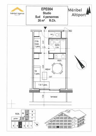 Apartements LES EPERONNELLES - Méribel Altiport 1700