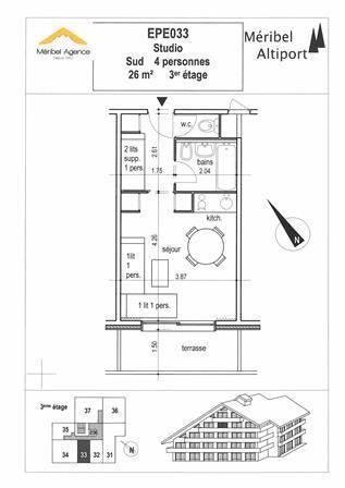 Apartements LES EPERONNELLES - Méribel Altiport 1700