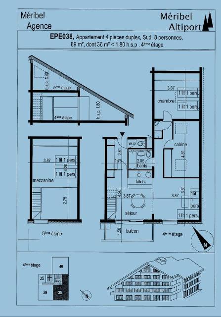 Apartements LES EPERONNELLES - Méribel Altiport 1700