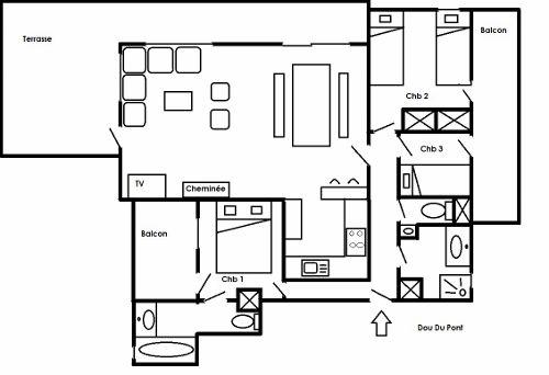 Apartements DOU DU PONT - Méribel Centre 1600