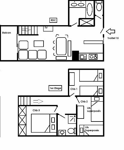 Apartements LE TROILLET - Méribel Centre 1600