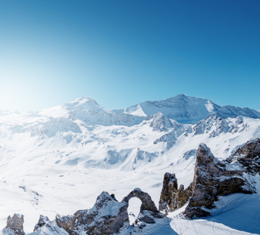 high-altitude ski resort

